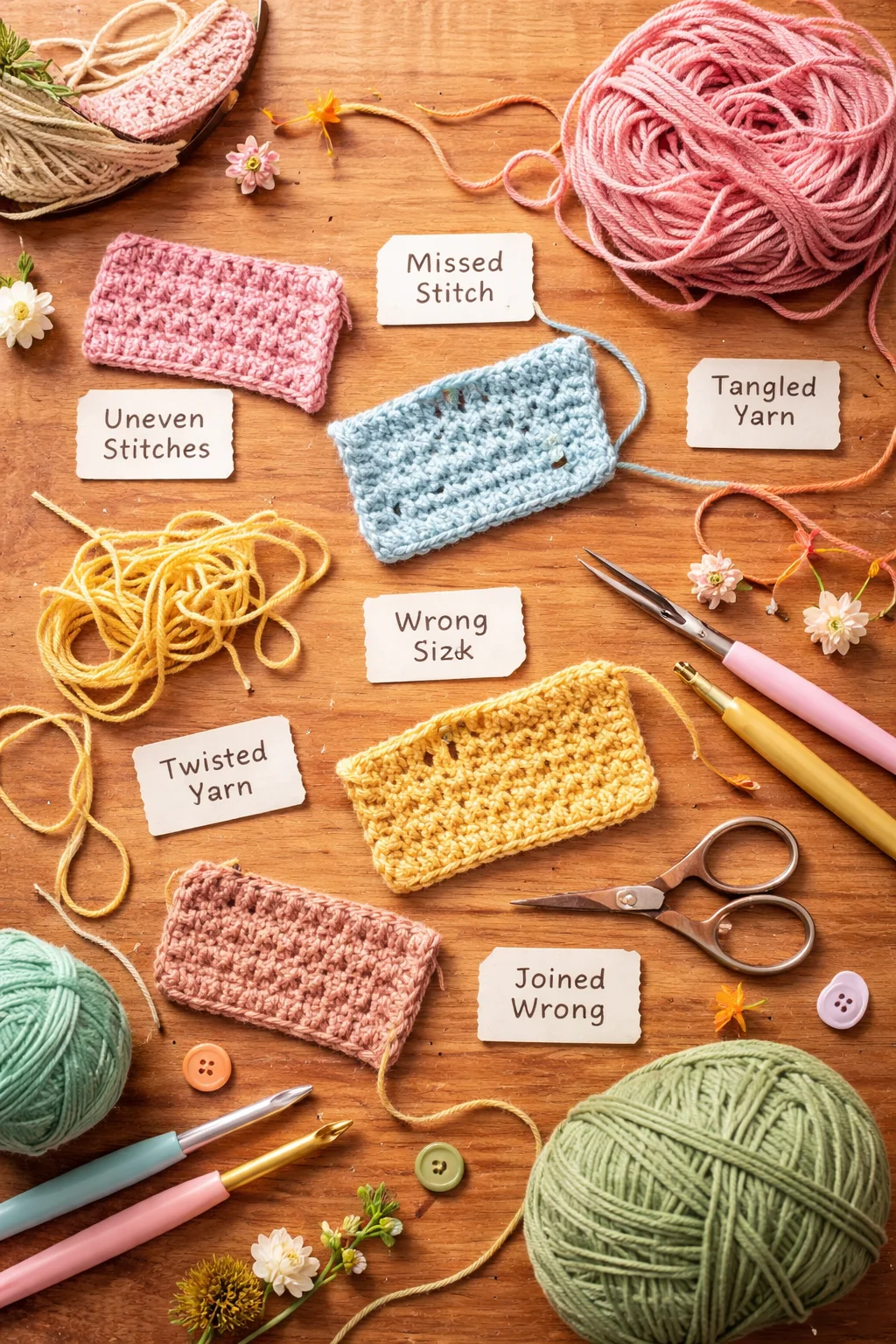 common crochet mistakes
