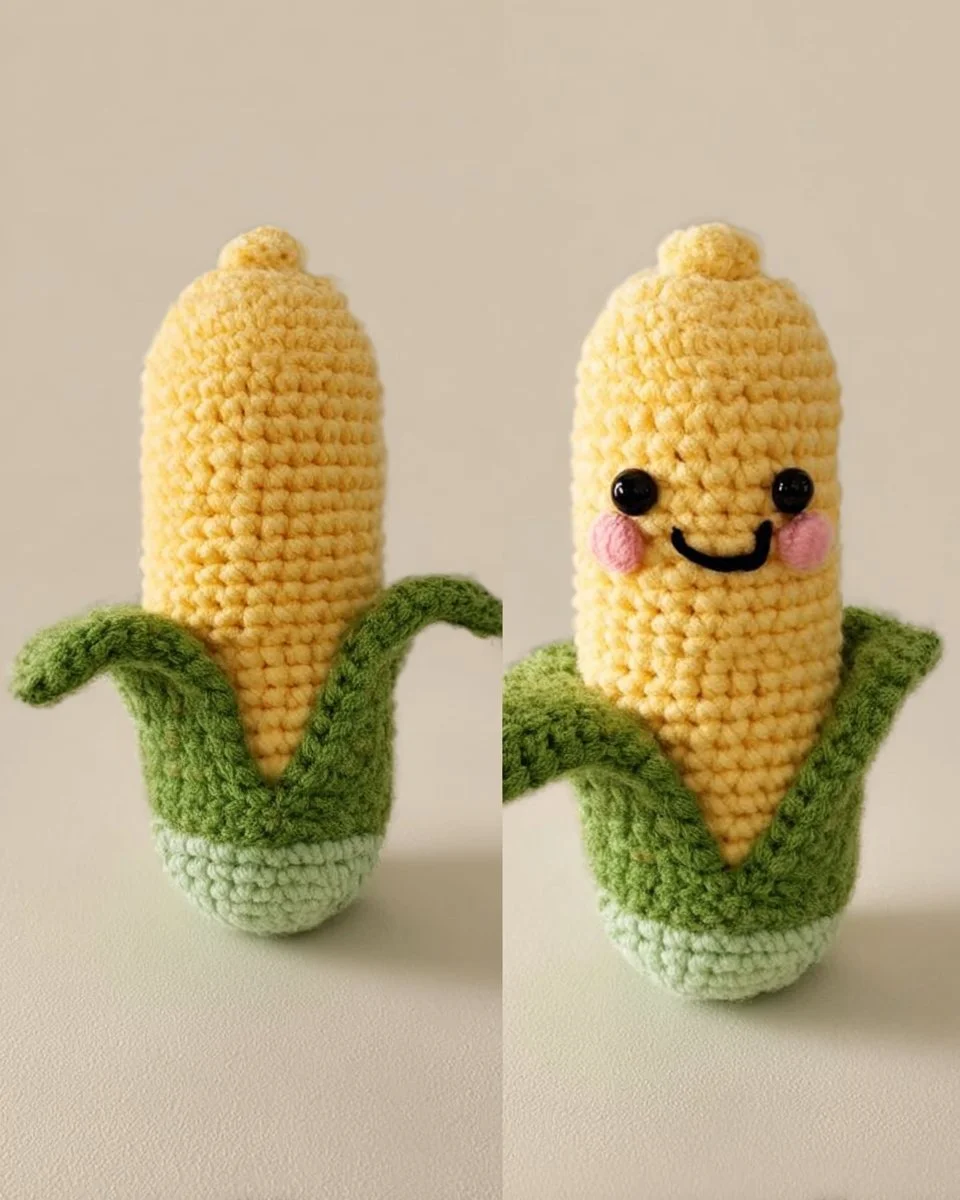 Amigurumi Corn on the Cob Crochet Pattern ~ Crafty Kitty Crochet
