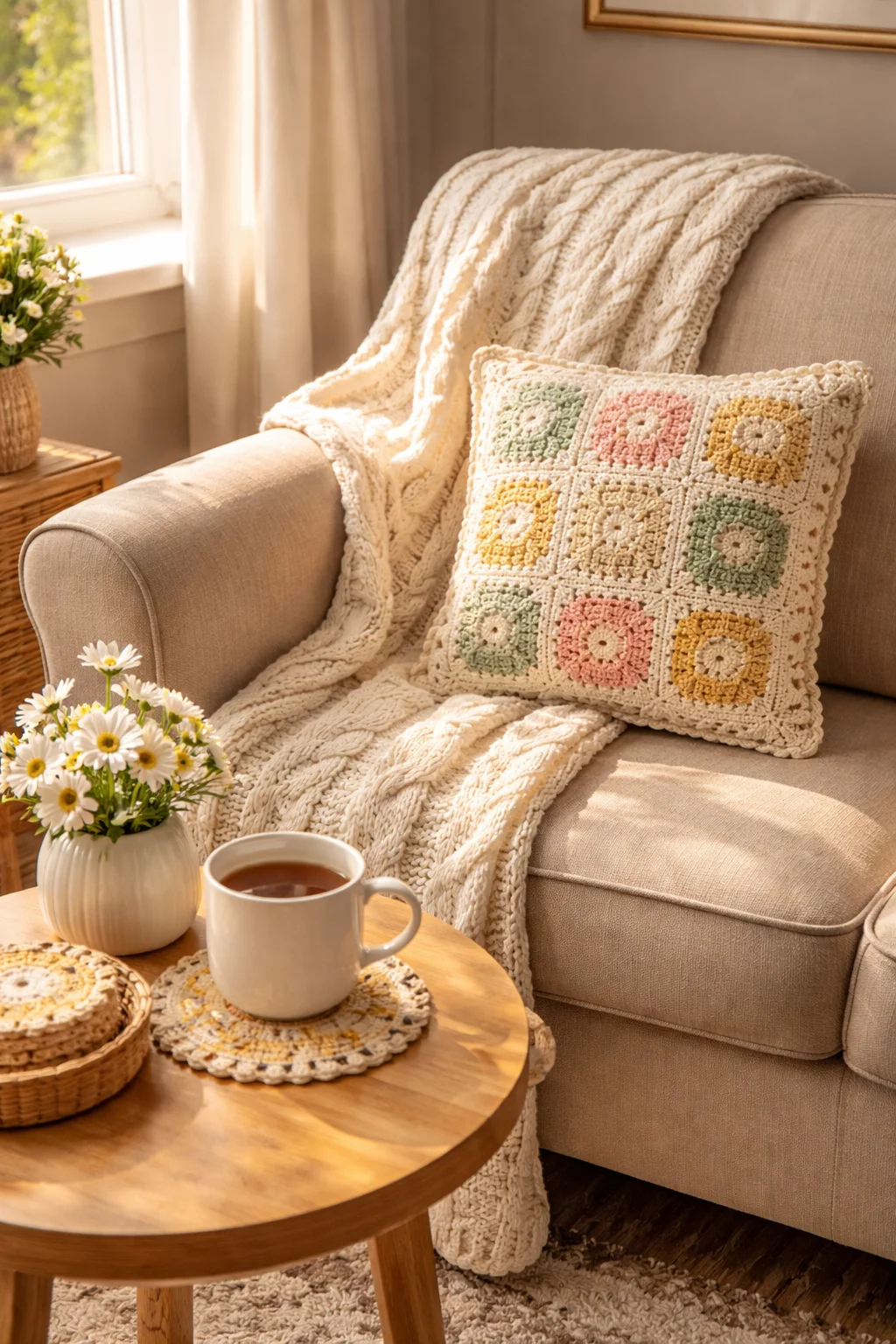 handmade crochet decor