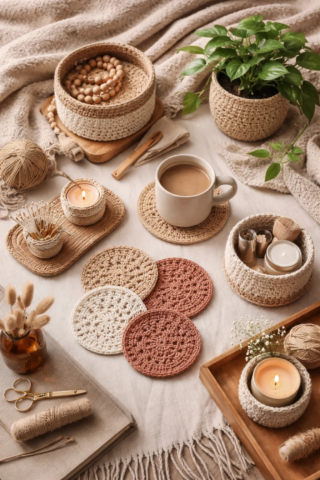 Cozy Up Your Space with Handmade Crochet Decor Delights!