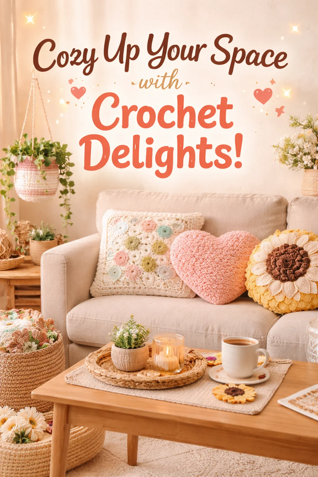 Cozy Up Your Space with Handmade Crochet Decor Delights!