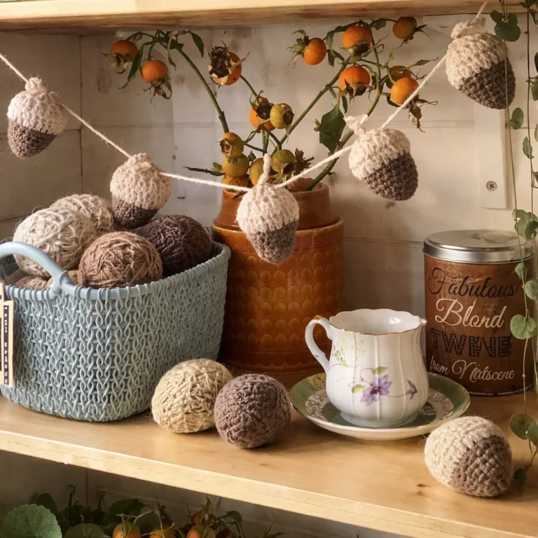 A cozy slow living crochet project highlighting mindfulness and creativity.