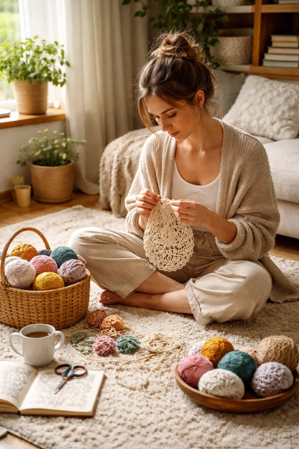 Crafting Comfort: My Slow Living Crochet Journey