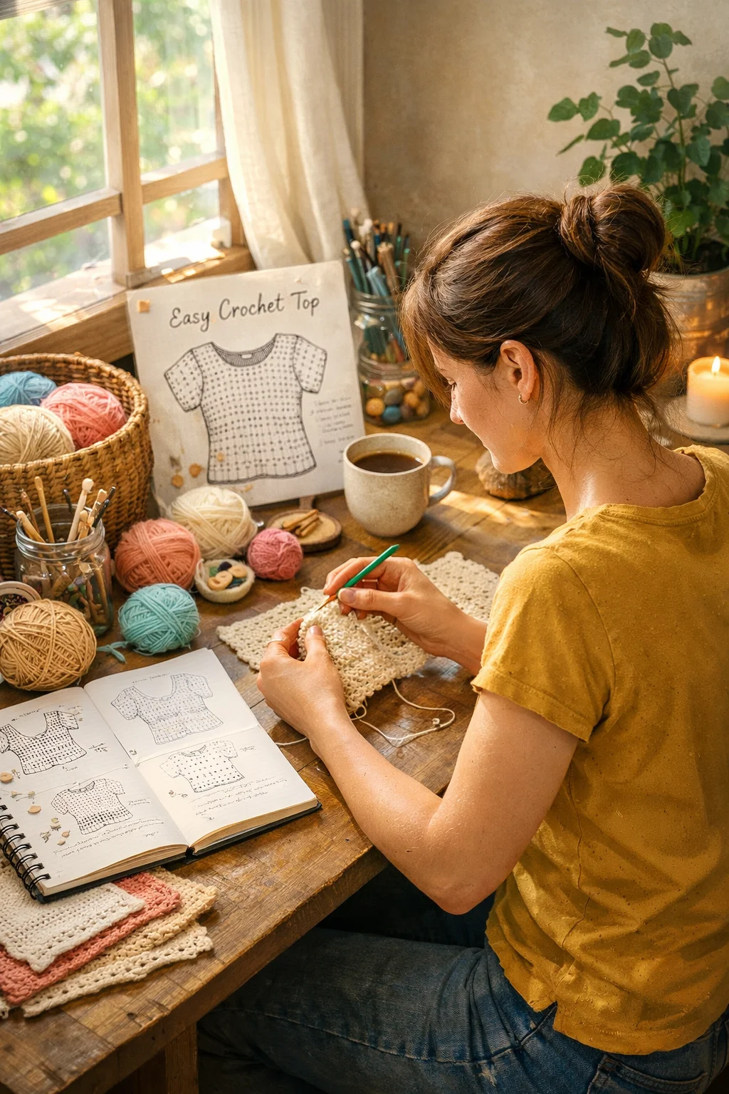 easy crochet clothing