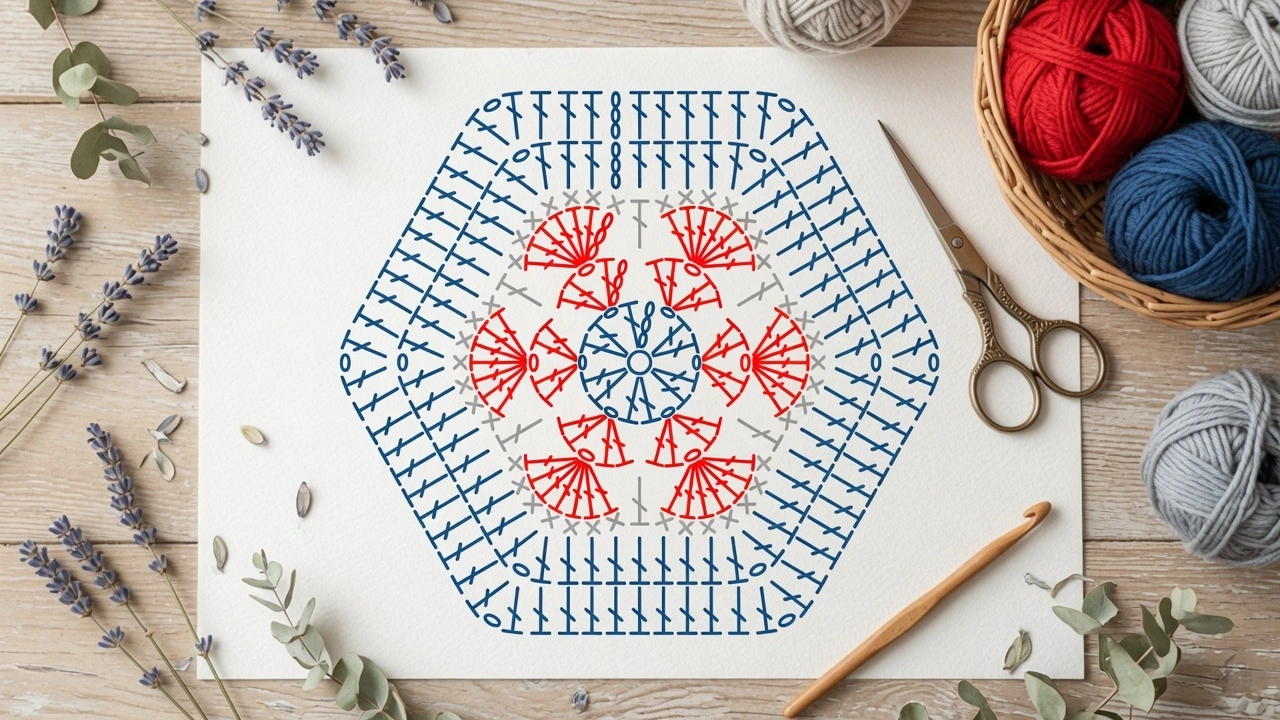 Free Hexagon Granny Square Pattern