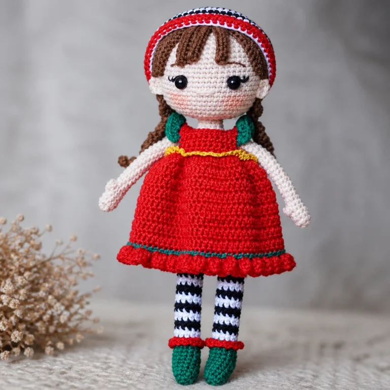 A cozy crochet blanket and decorations made from Christmas Crochet Patterns.