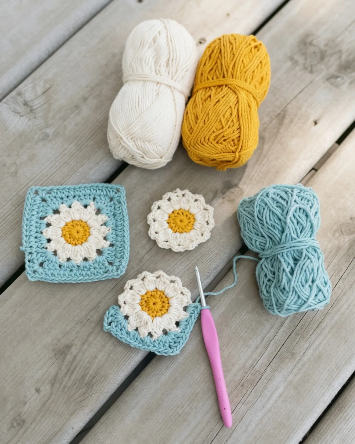 summer days daisy bag crochet pattern