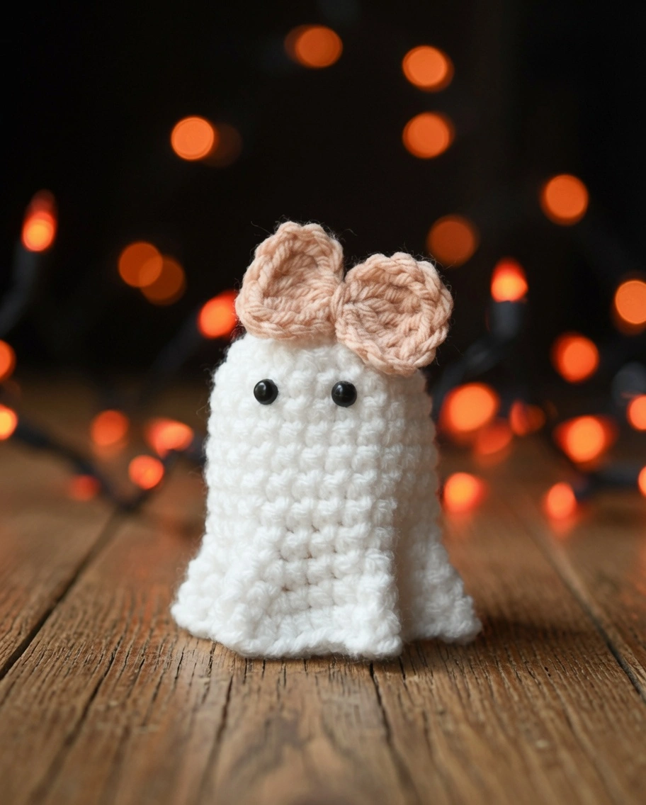 Cutie ghost crochet pattern, amigurumi ghost pattern, free Halloween crochet patterns