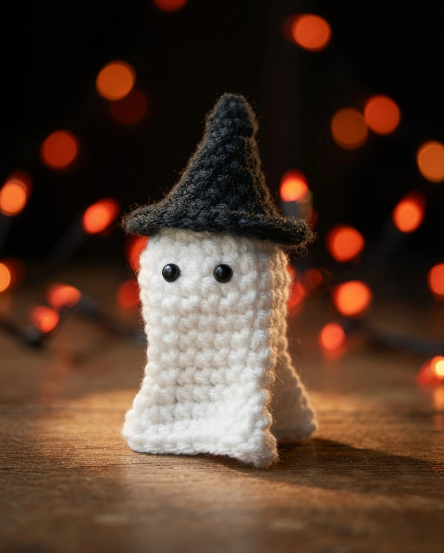 Cutie ghost crochet pattern, amigurumi ghost pattern, free Halloween crochet patterns