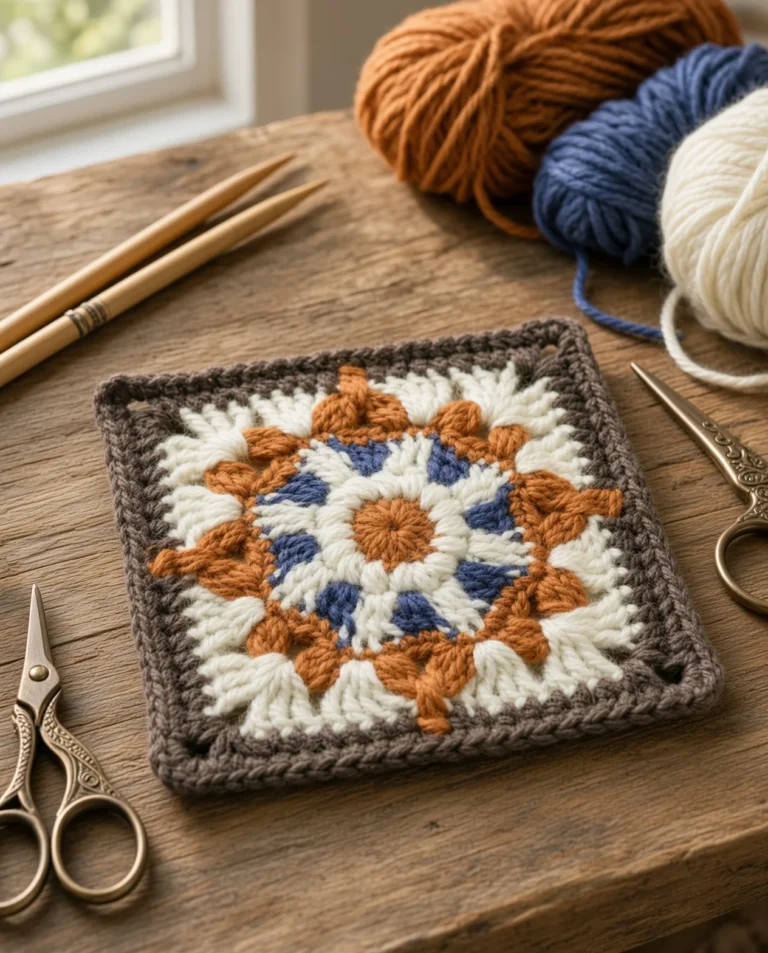 Free Rustic Star Granny Square Pattern