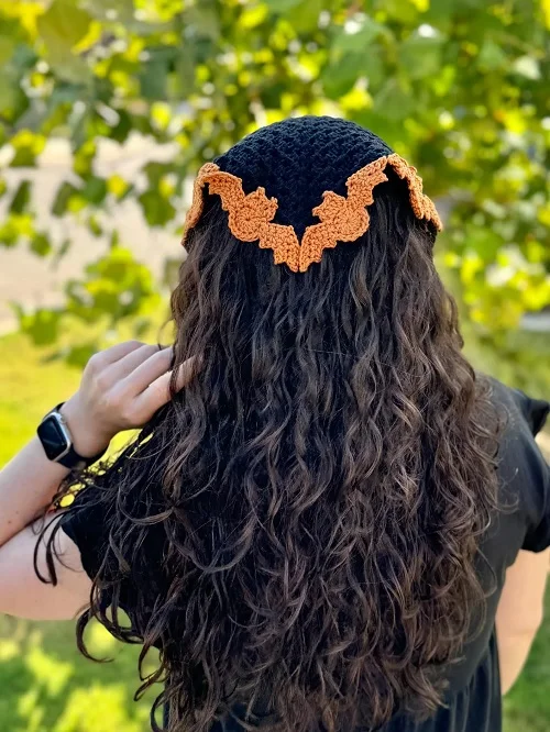 Vintage Bat Bandana Crochet Pattern