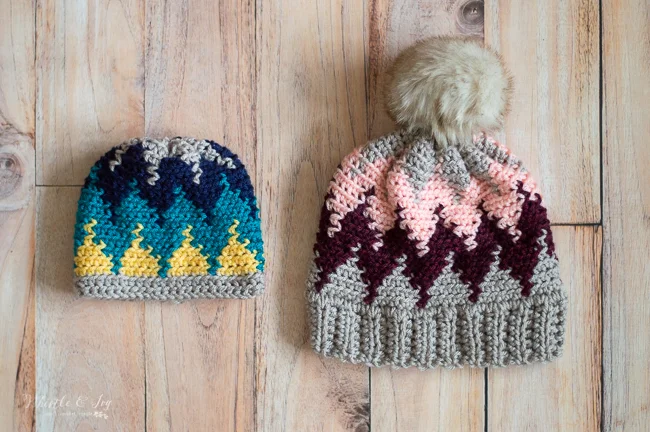 Crochet Chevron Hat