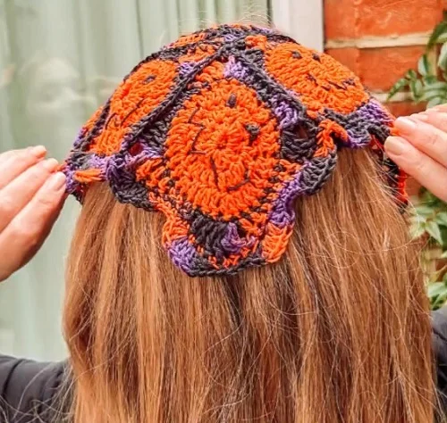 DIY Halloween Crochet Bandana