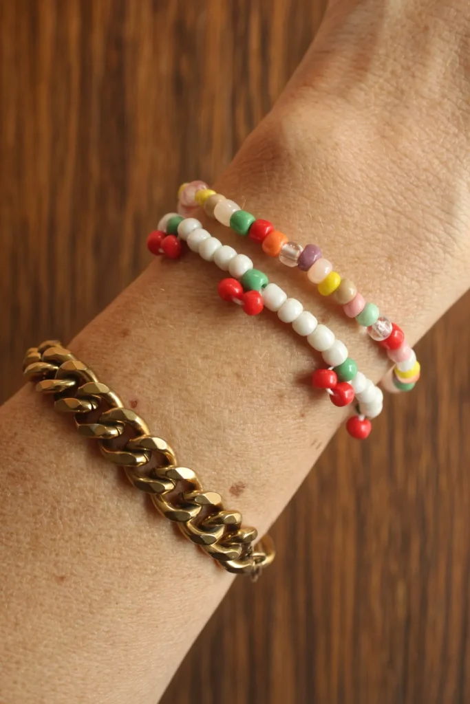 Fruit Seed Bead Bracelet