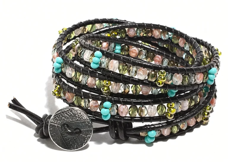 How to Make a Leather and Bead Wrap Bracelet