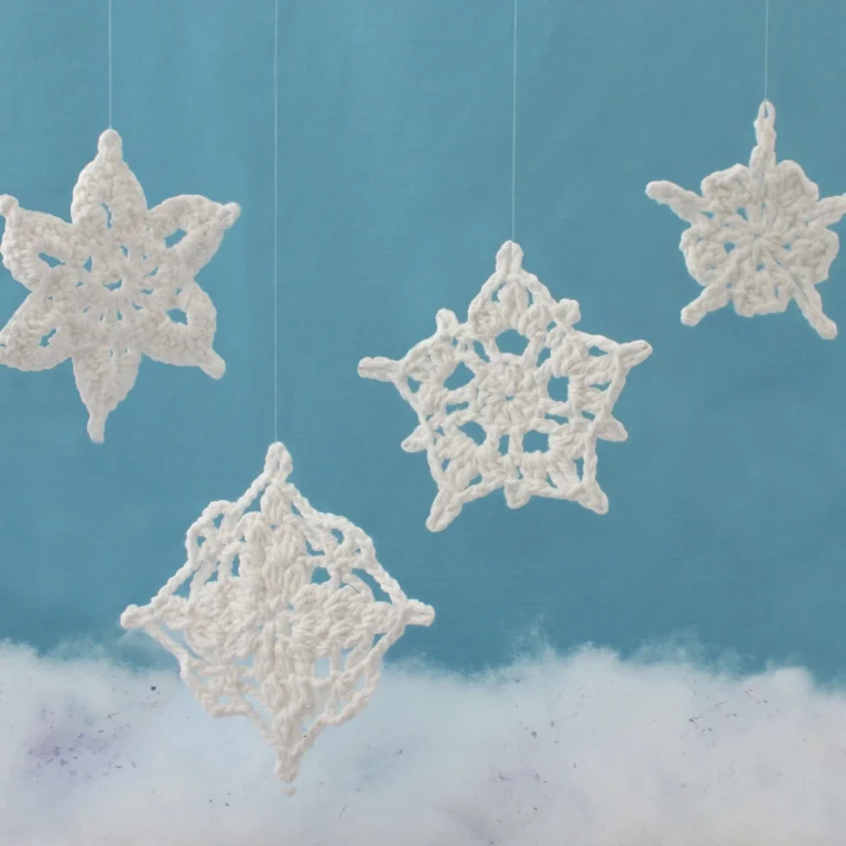 Assorted snowflake pattern designs for winter crafts and decorations