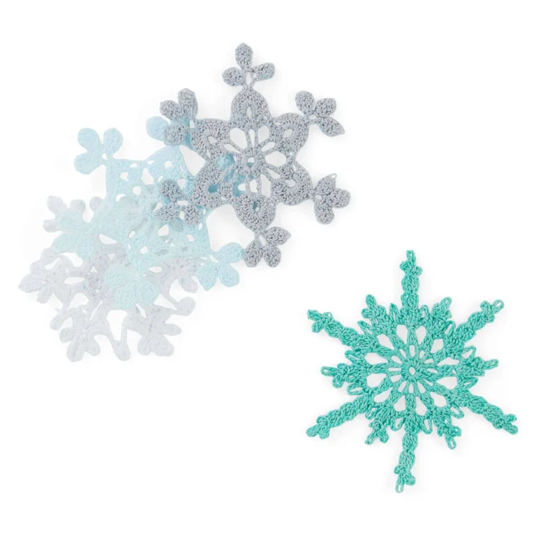 Aunt Lydia's Twinkling Snowflakes Crochet Pattern