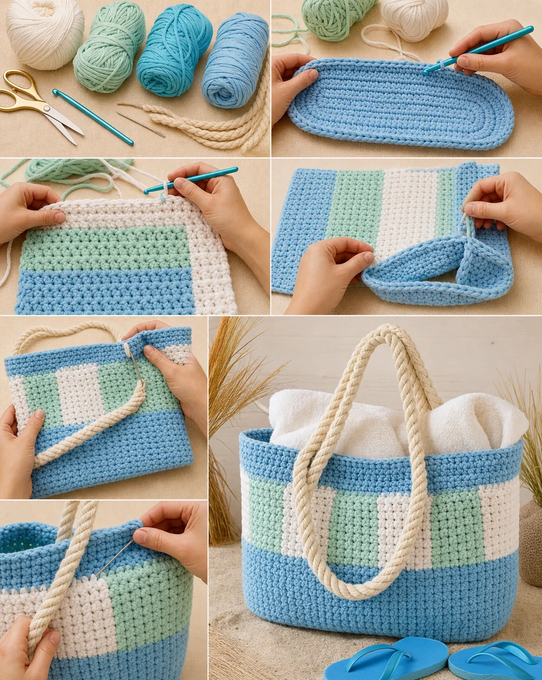 Beach Bag and Mat Pattern