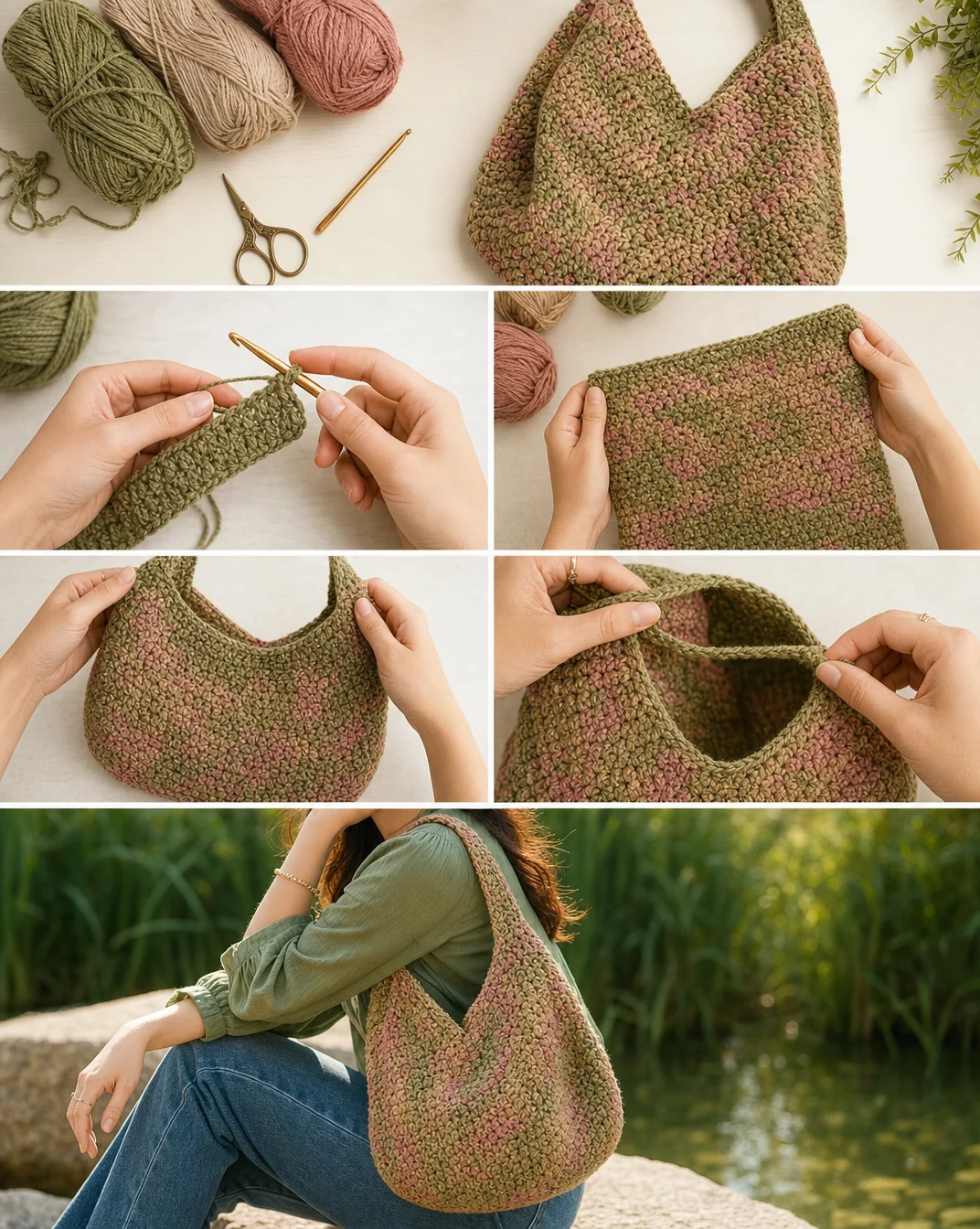 Boho Crochet Hobo Bag Pattern