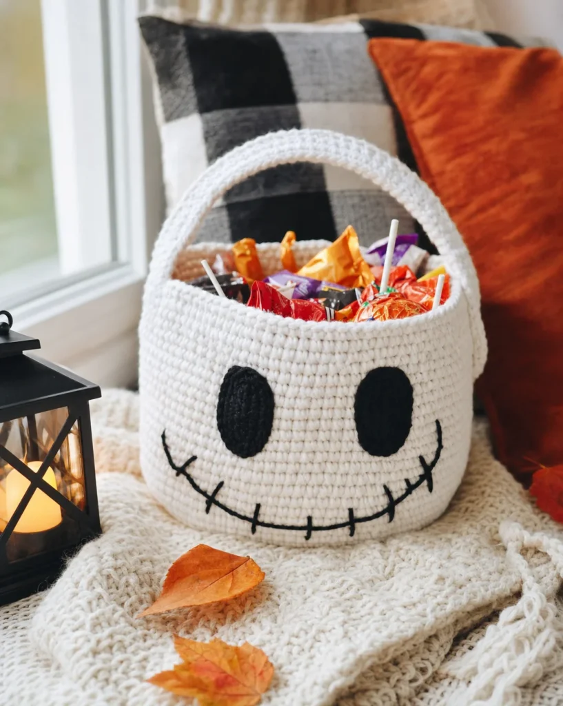 Bone Appetreat Crochet Skull Trick-or-Treat Bag Pattern for Halloween