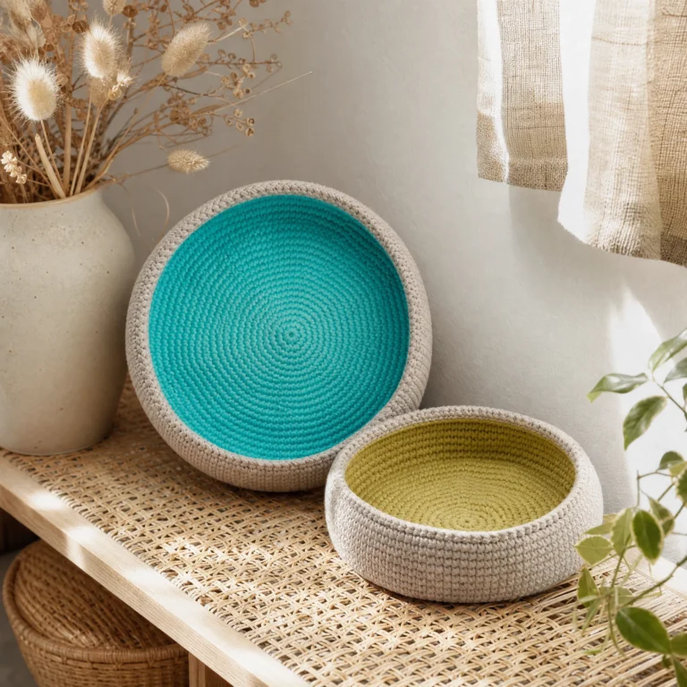 Color Pop Crochet Basket Pattern showcasing vibrant colors and design