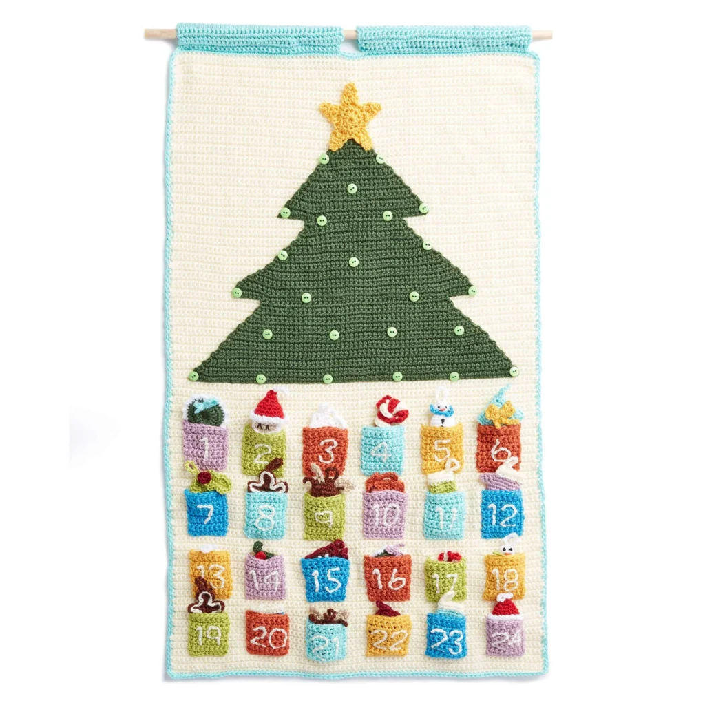 Crochet Advent Calendar pattern for joyful Christmas countdown