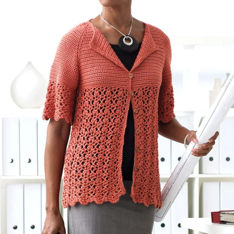Cozy crochet cardigan pattern for beginners in soft yarn