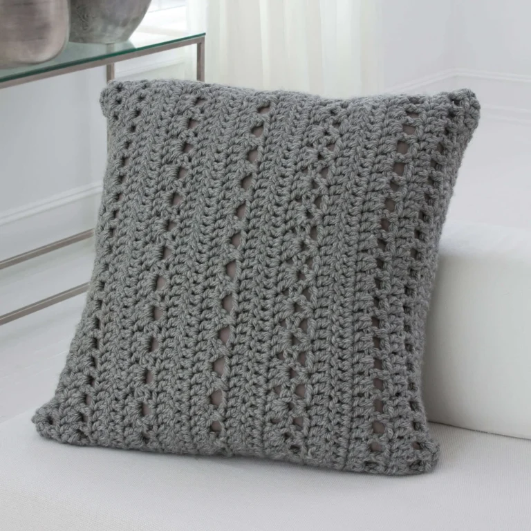 Cozy giant crochet floor pillow design tutorial and pattern