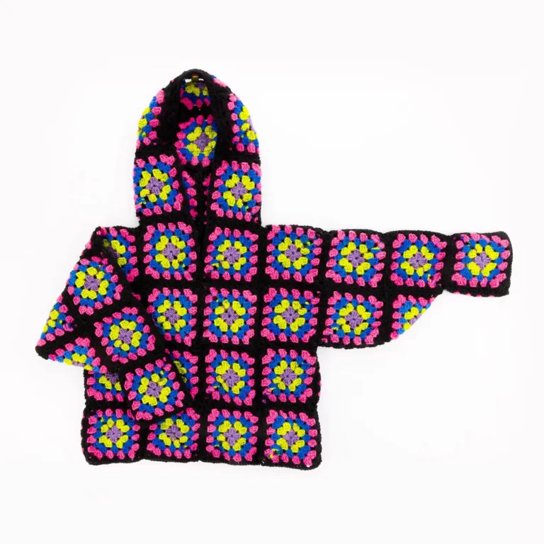 Cozy granny square hoodie crochet pattern for crafters and crochet lovers