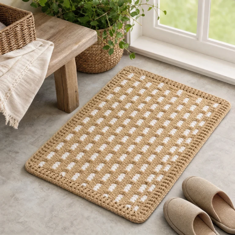 Cozy crochet rug pattern for home decor