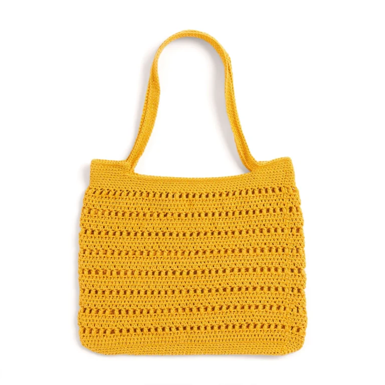 Crochet Cluster Tote Bag showcasing a stylish and functional design.