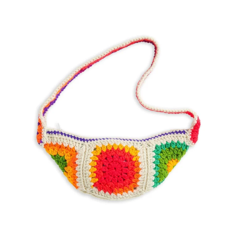 Crochet Granny Square Fanny Bag Pattern design for DIY enthusiasts