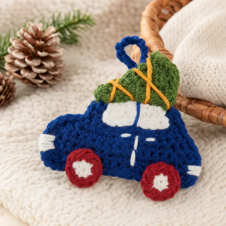 Crochet ornament pattern for Christmas homecoming decoration