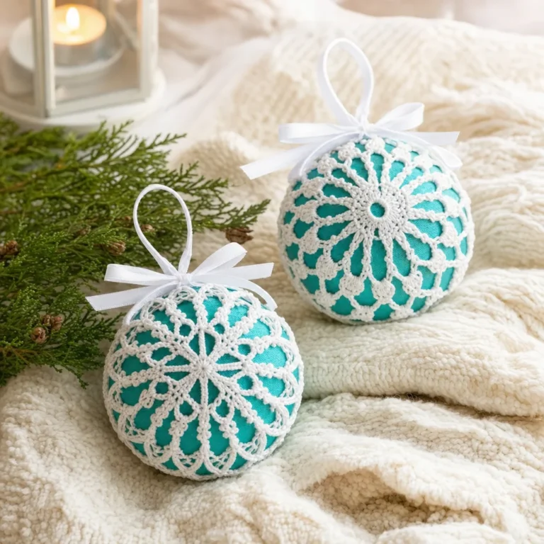Delightful crochet Christmas ornaments pattern for festive decorations
