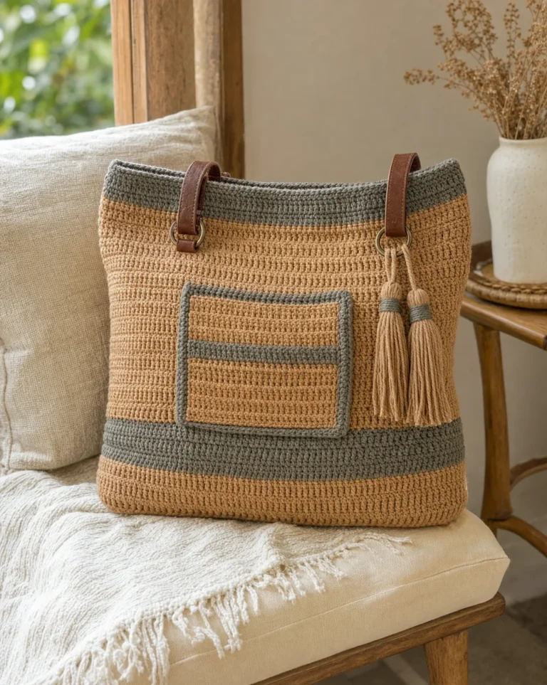 Easy all-purpose tote crochet pattern for stylish and functional bags