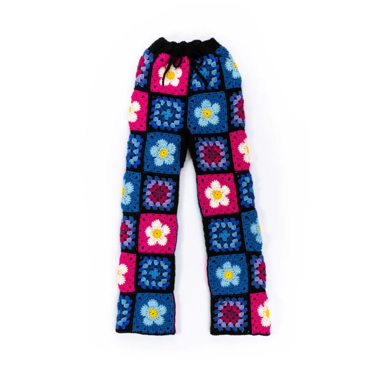 Stylish Flower Power Crochet Pants ideal for casual wear