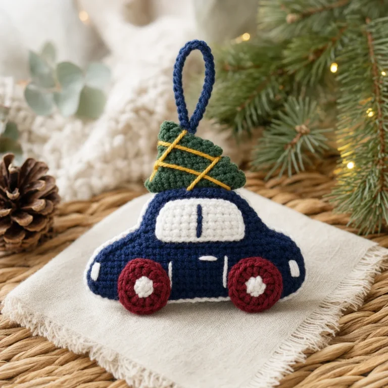 Crochet ornament pattern for Christmas home decor