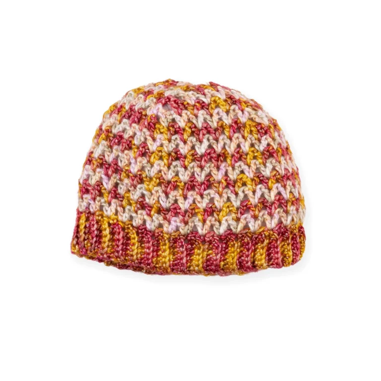 Shimmering shine crochet beanie pattern for stylish winter accessory