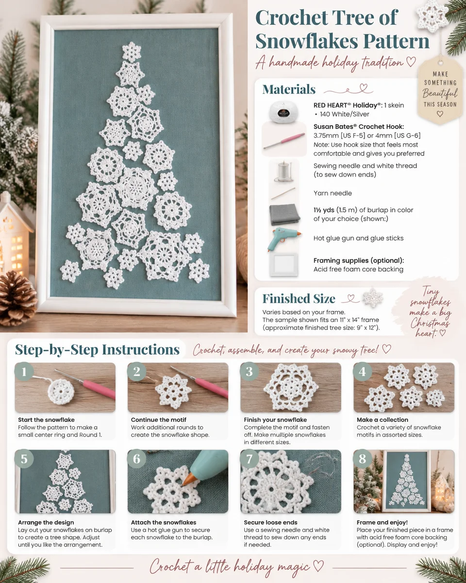Snowflake Tree Crochet Pattern