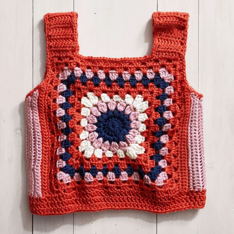Stitch Club Retro Granny Crochet Top pattern and tutorial for DIY enthusiasts