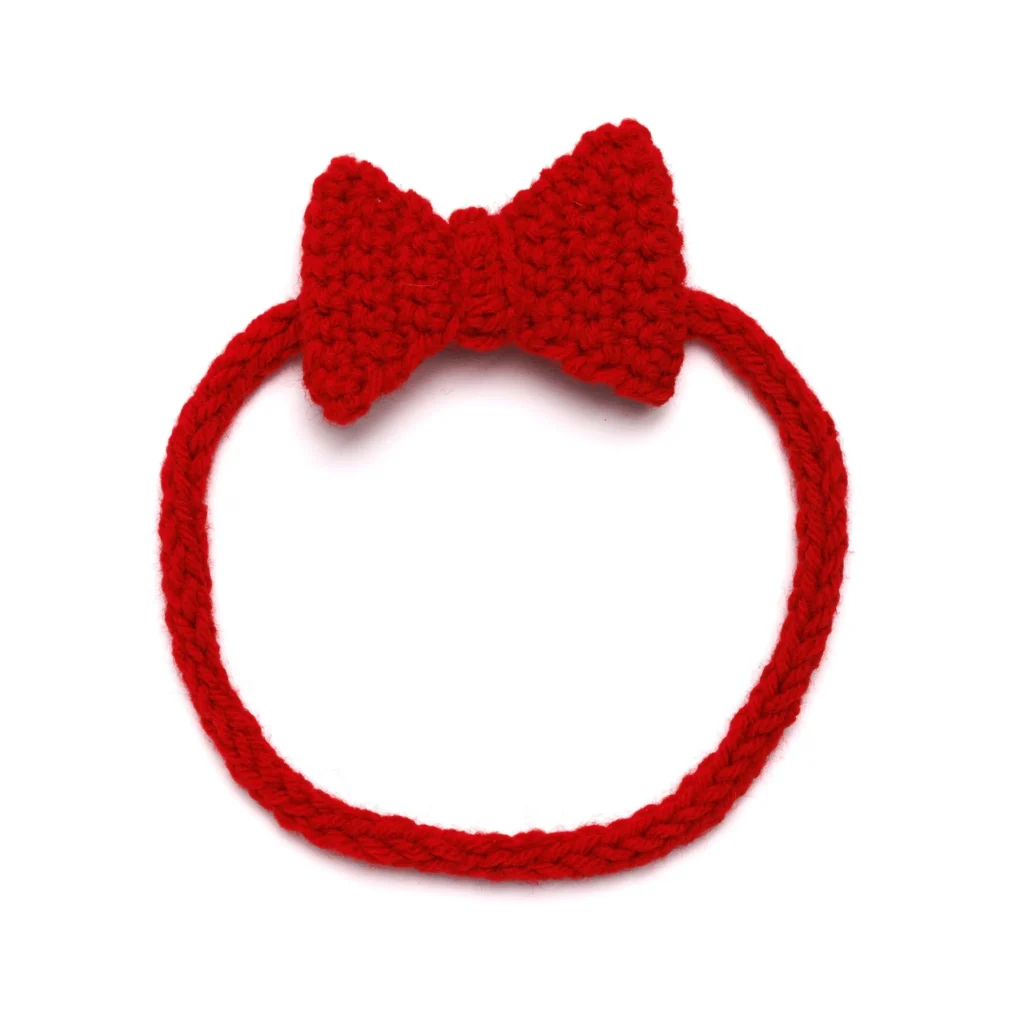 Sweetheart Bow crochet headband pattern for stylish accessories
