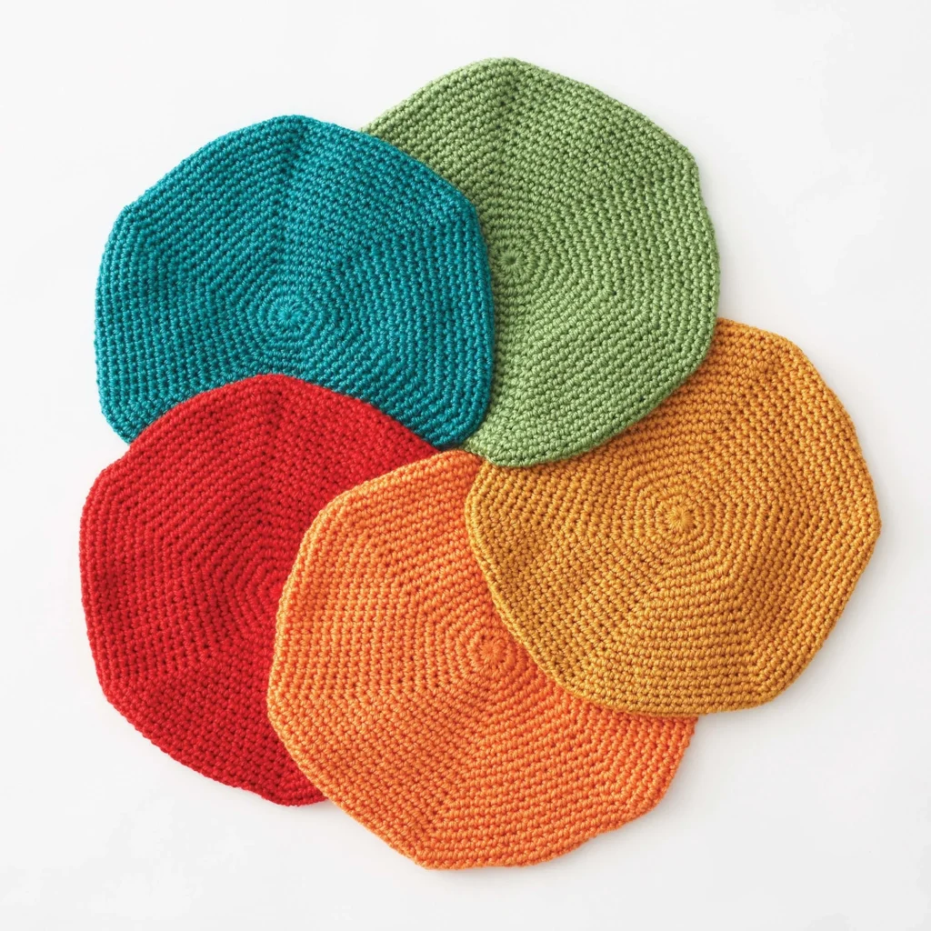 Handmade crochet beret pattern for a classic stylish hat.