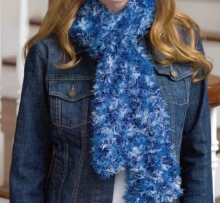 Handmade triple-strand crochet scarf pattern for cozy winter wear