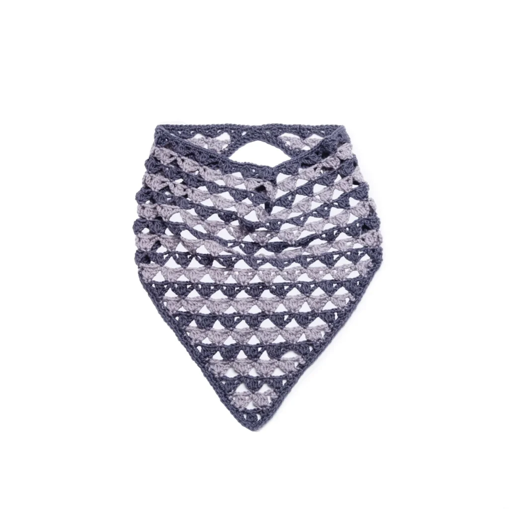 Urban Chic Crochet Bandana Cowl pattern showcasing stylish crochet design