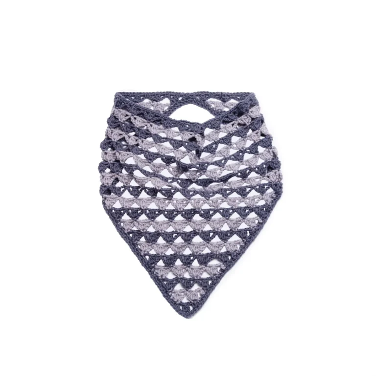 Urban Chic Crochet Bandana Cowl pattern showcasing stylish crochet design